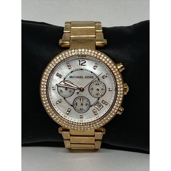 Michael Kors Parker MK5491 Womens Stainless Steel Analog Dial Quartz Watch WO7 - Picture 1 of 12
